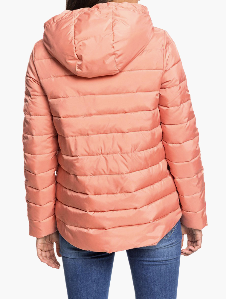 MyRunway Shop Roxy Coral Rock Peak Hooded Puffer Jacket for Women